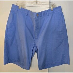 Vineyard Vines Club Chino Shorts Mens 40 Blue Flat Front Golf Preppy 9"